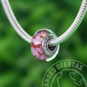 Murano Rosa Claro con Burbujas