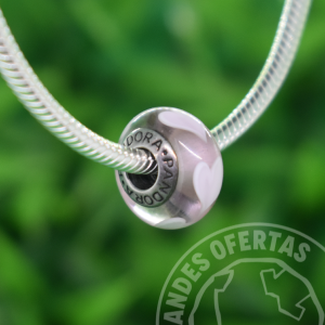 Murano Rosa Corazones Rosa