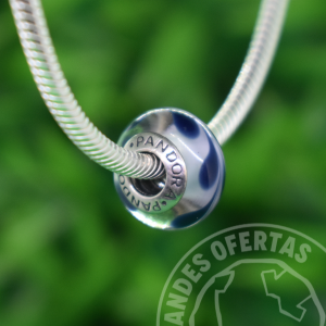 Murano Blanco Gotas Azules