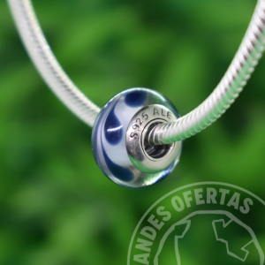 Murano Blanco Gotas Azules