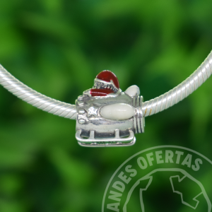 Charm Santa en Cohete Plata