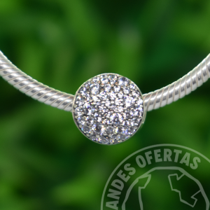 Charm Circulo Destellante Plata