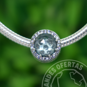 Charm Brillante Celeste Plata