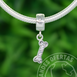 Charm Hueso de Perrito Plata