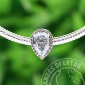 Charm Gota Brillante Plata