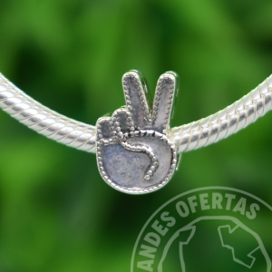 Charm Simbolo de Paz Plata