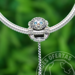Charm Monito Brillante Plata