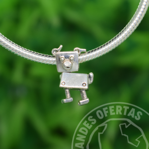 Charm Bobby Bot Plata