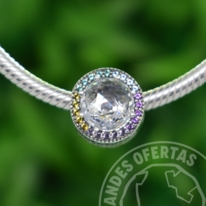 Charm Brillante Multicolor Plata
