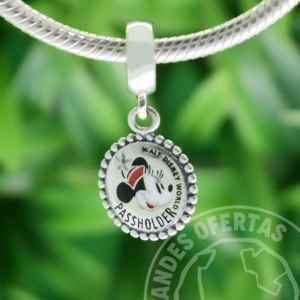 Charm Minnie Passholder Plata