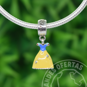 Charm Vestido Blancanieves Plata