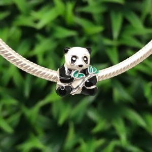 Charm Osito Panda Plata