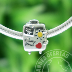 Charm Maleta Vacaciones Disney Plata