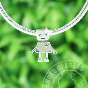 Charm Bella Bot Plata