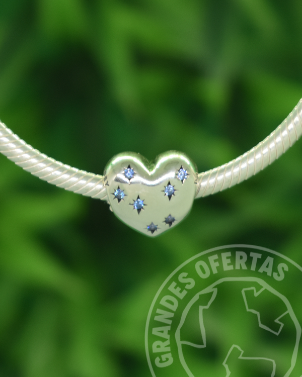 Charm Corazón Cenicienta Plata