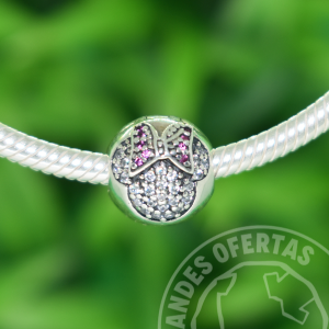 Clip Minnie Esfera Plata