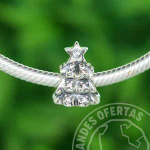 Charm Árbol Navide?o Plata