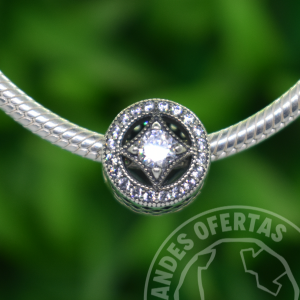 Charm Circonio Vintage Plata