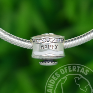 Charm Pastel de Cumplea?os Plata