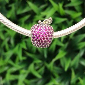 Charm Manzana Brillante Plata