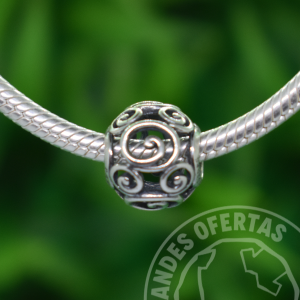 Charm Mickey Remolinos Plata