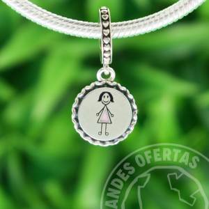 Charm Mamá Dibujo Plata