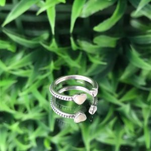 Anillo Corazones Plata