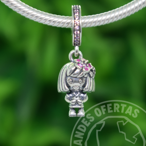 Charm Ni?a de Las Flores Plata