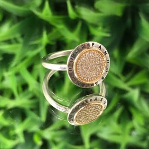 Anillo Logo de Pandora Plata