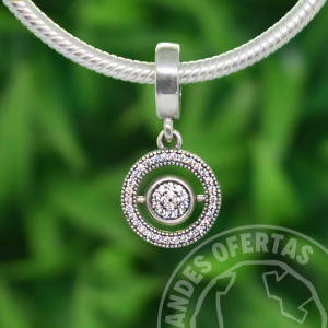 Charm Circulos Brillantes Plata