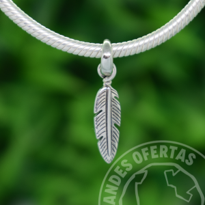 Charm Pluma Plata