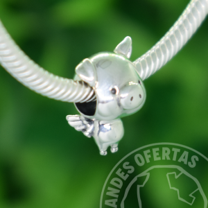 Charm Pippo El Cerdito Plata