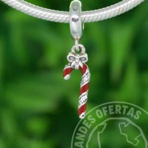 Charm Bastoncito Navide?o Plata