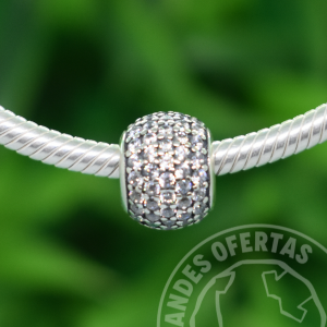 Charm Esfera Blanca Plata