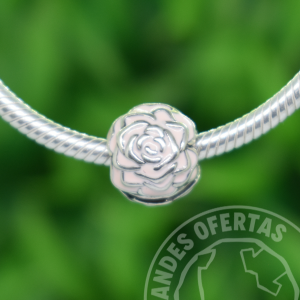 Clip Rosa Plata