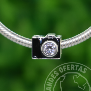 Charm Camara Vintage Plata
