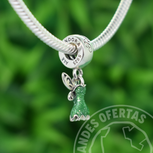 Charm Vestido Campanita Plata