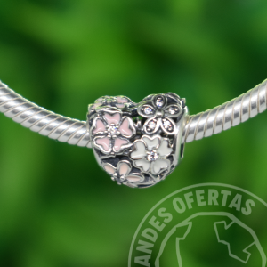 Charm Corazon Primavera Plata