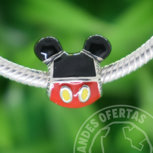 Charm Mickey Festivo Plata