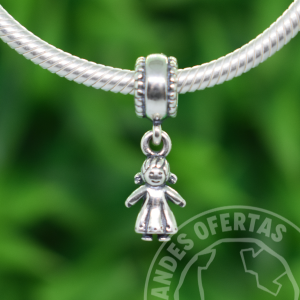 Charm Ni?a Colgante Plata