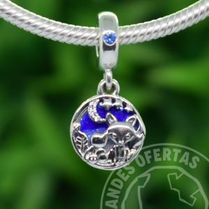 Charm Zorro y Conejo Plata