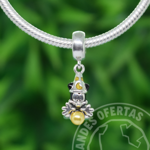 Charm Mickey Hechicero Plata