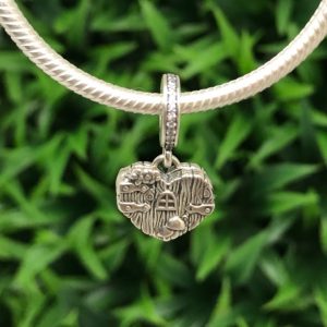 Charm Hogar Dulce Corazon Plata