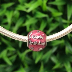 Charm Happy Birthday Plata