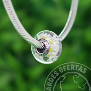 Murano Blanco Flores Tropicales